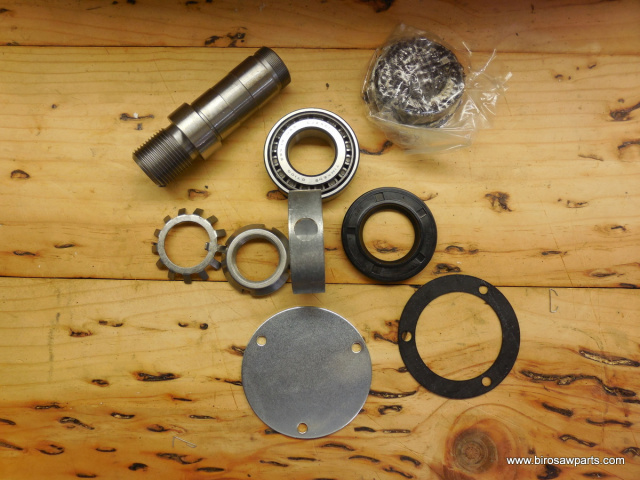 Upper Shaft Kit with Timken Bearings | Spacer For Biro 11, 22, & 33 Saw